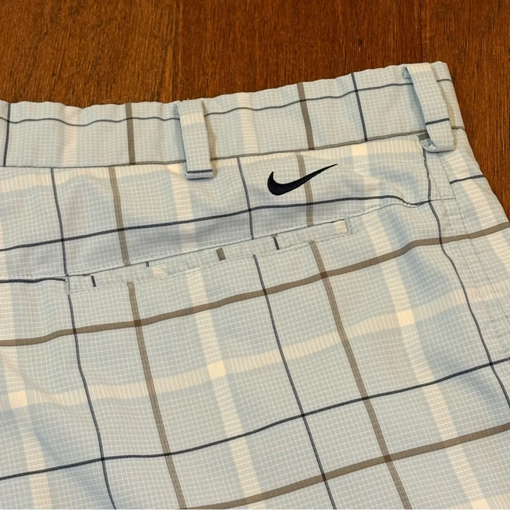Men’s‎ Nike Golf Dri-Fit Stretch Fabric Plaid Golf Shorts 35 Waist